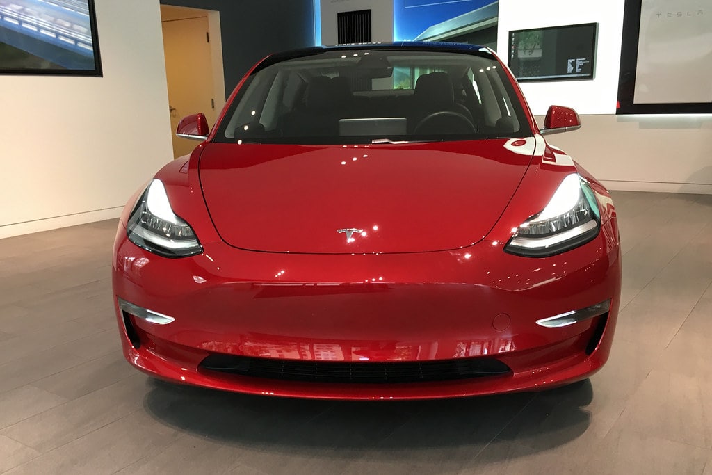 red tesla