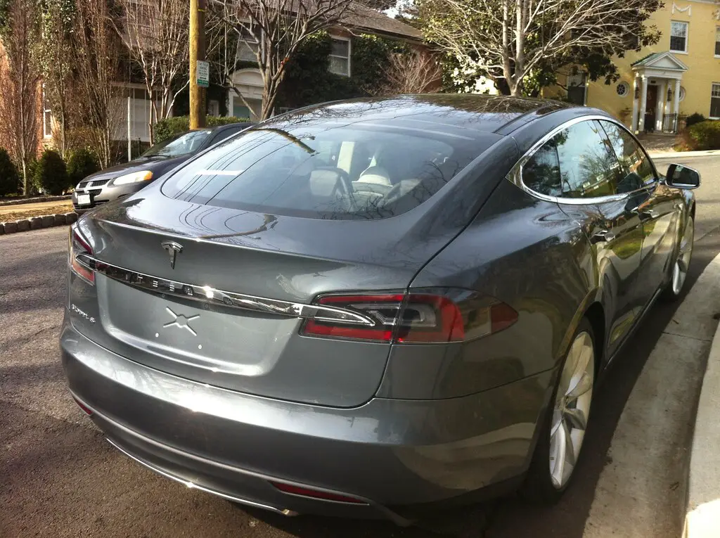 Gray Tesla S