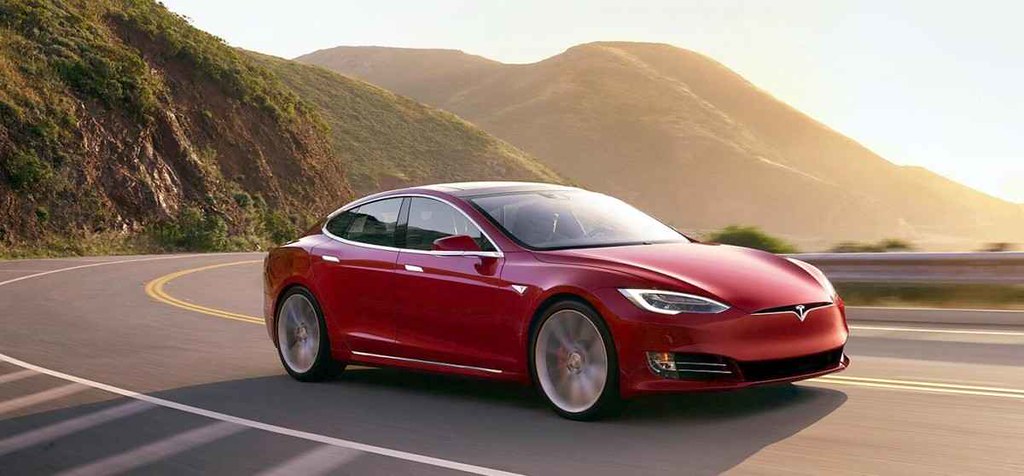 Red Tesla Model S