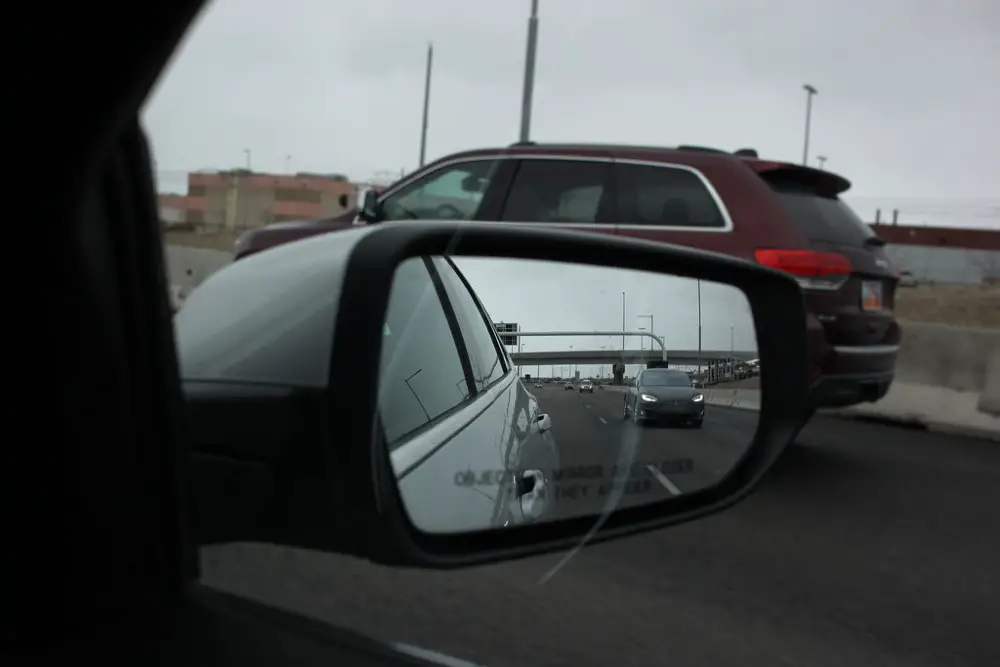 Tesla side view mirror