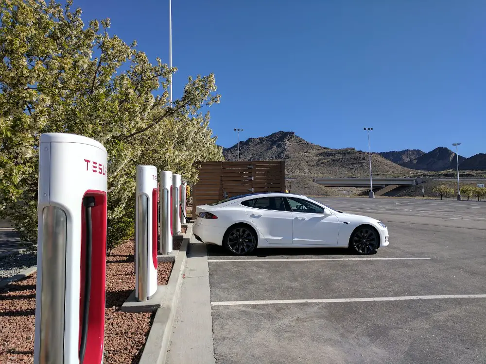 Tesla charging station
