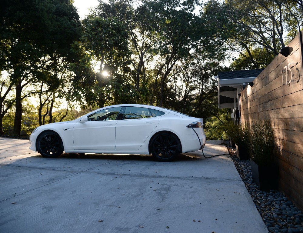 White EV Charging