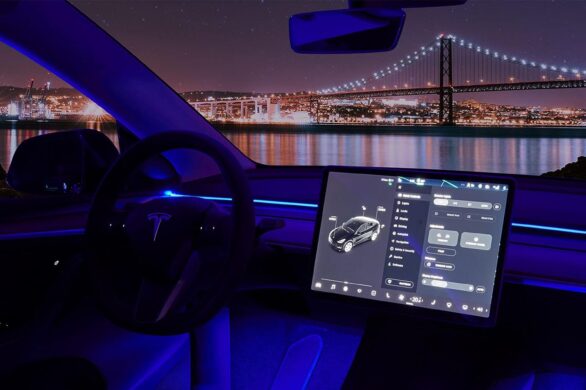 Nestour’s Tesla Model 3 Y Interior Car Neon Lights