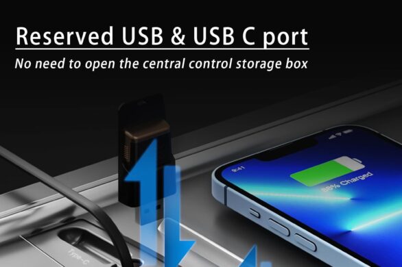 ELENAT Retractable Hub Docking Station For Tesla Vehicles.